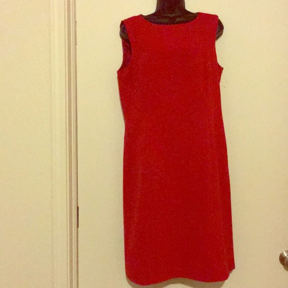 talbots red dress